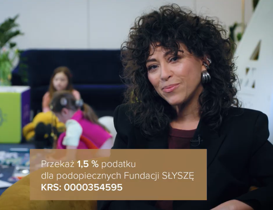 Przekaż 1,5% podatku Fundacji Profesora Skarżyńskiego „SŁYSZĘ”