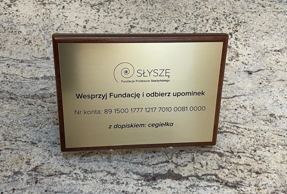Gala Fundacji Profesora Skarżyńskiego „SŁYSZĘ”. Możliwość wparcia i nabycia cegiełki